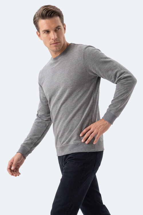 Slazenger MARLON I Erkek Koyu Gri Sweatshırt