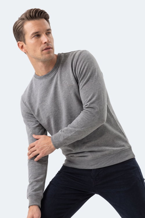 Slazenger MARLON I Erkek Koyu Gri Sweatshırt