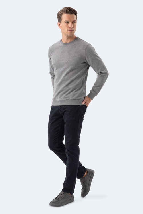 Slazenger MARLON I Erkek Koyu Gri Sweatshırt