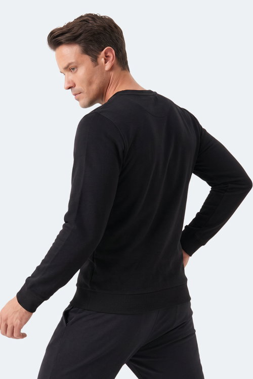 Slazenger MARLON I Erkek Siyah Sweatshırt
