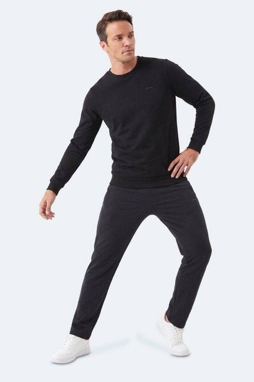 Slazenger MARLON I Erkek Siyah Sweatshırt