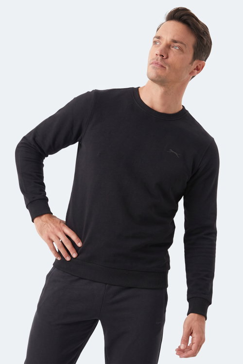 Slazenger MARLON I Erkek Siyah Sweatshırt