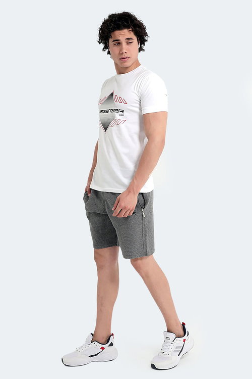 Slazenger MARQUES Erkek Krem Tişört