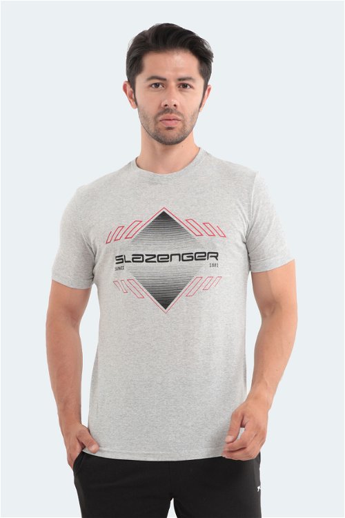 Slazenger MARQUES Erkek T-Shirt Açık Gri