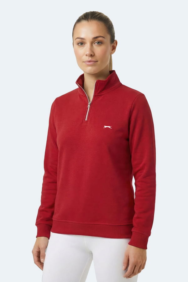 Slazenger MAXIS I Kadın Kırmızı Sweatshırt
