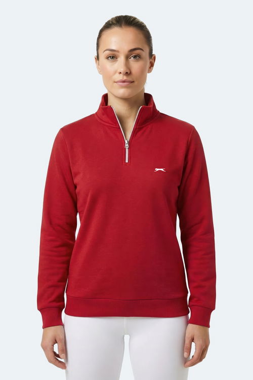 Slazenger MAXIS I Kadın Kırmızı Sweatshırt