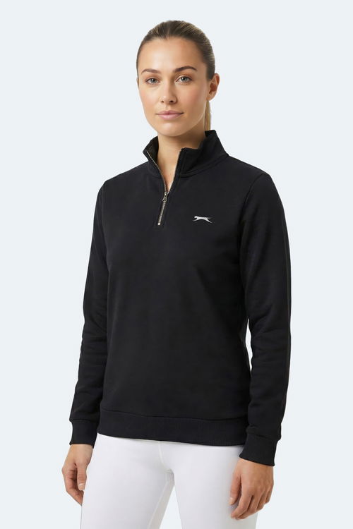 Slazenger MAXIS I Kadın Siyah Sweatshırt