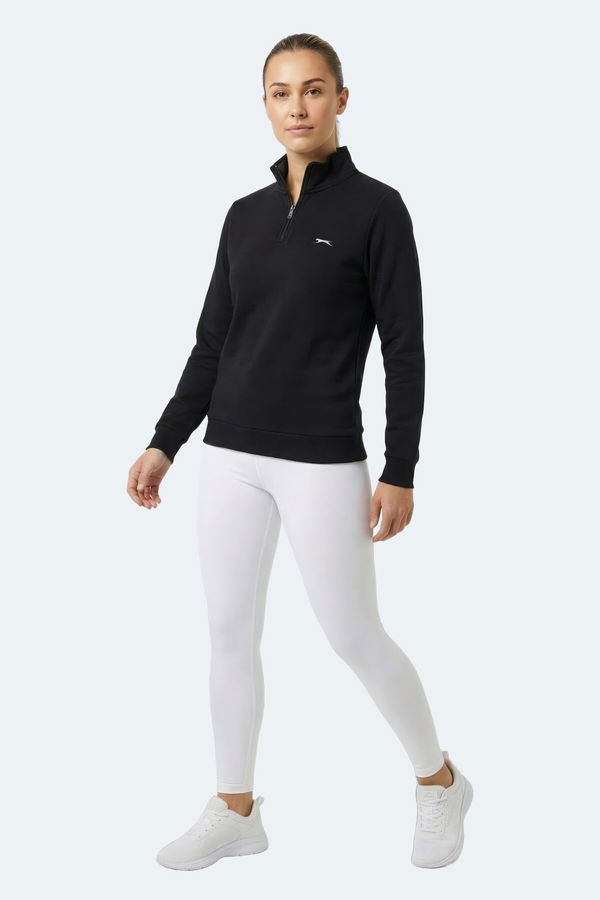 Slazenger MAXIS I Kadın Siyah Sweatshırt