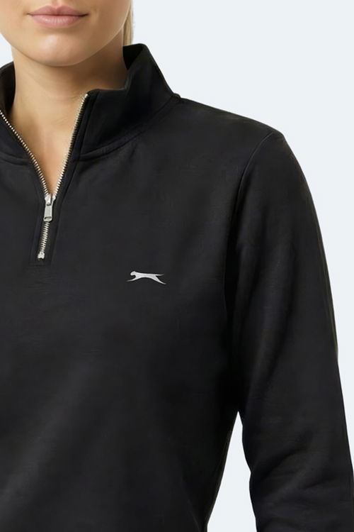 Slazenger MAXIS I Kadın Siyah Sweatshırt