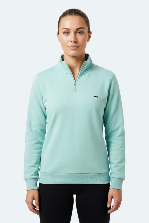 Slazenger MAXIS I Kadın Turkuaz Sweatshırt