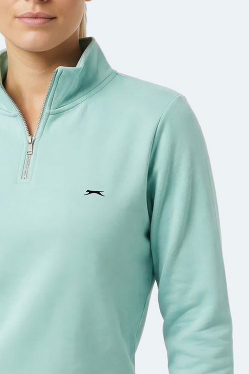 Slazenger MAXIS I Kadın Turkuaz Sweatshırt