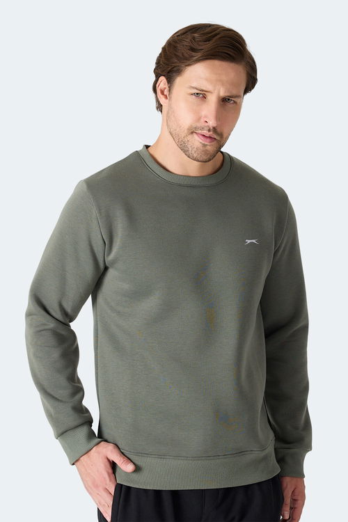 Slazenger MEGAR I Erkek Haki Sweatshirt