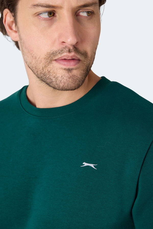 Slazenger MEGAR I Erkek Koyu Yeşil Sweatshirt