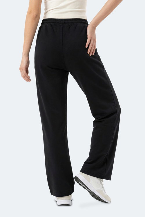 Slazenger MELORA I Kadın Bol Paça Siyah Eşofman Altı