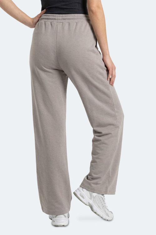 Slazenger MELORA I Kadın Bol Paça Taş Gri Eşofman Altı