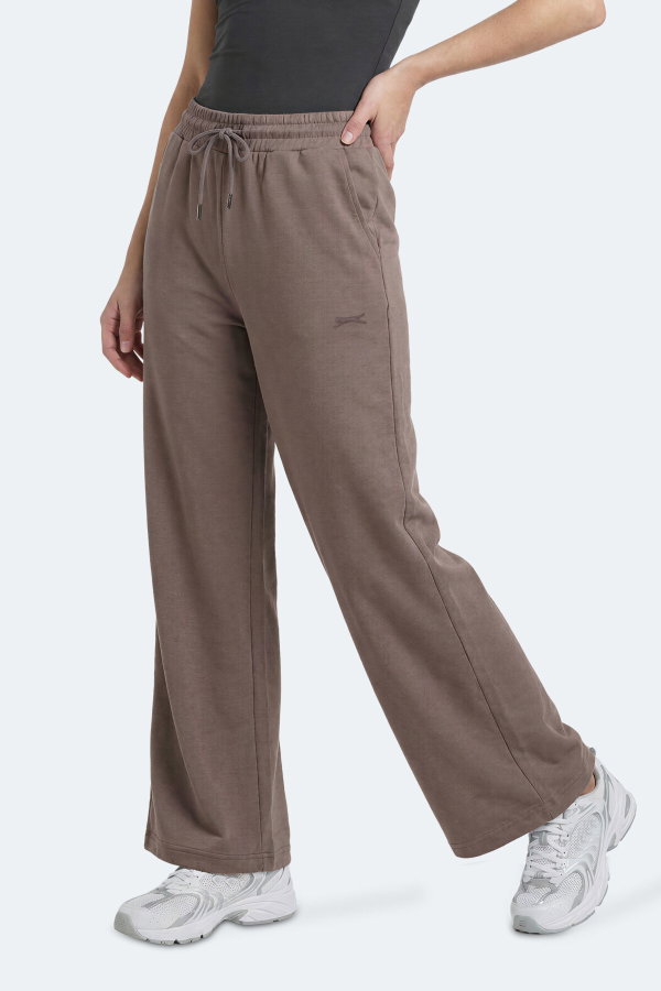 Slazenger MELORA I Kadın Bol Paça Toprak Eşofman Altı