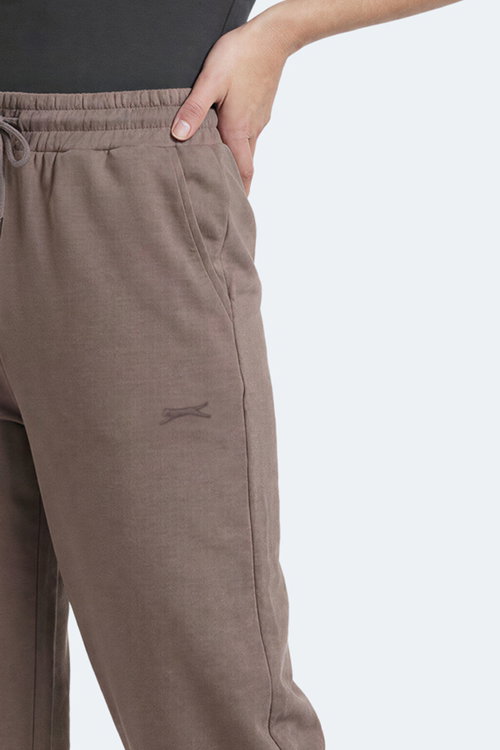 Slazenger MELORA I Kadın Bol Paça Toprak Eşofman Altı
