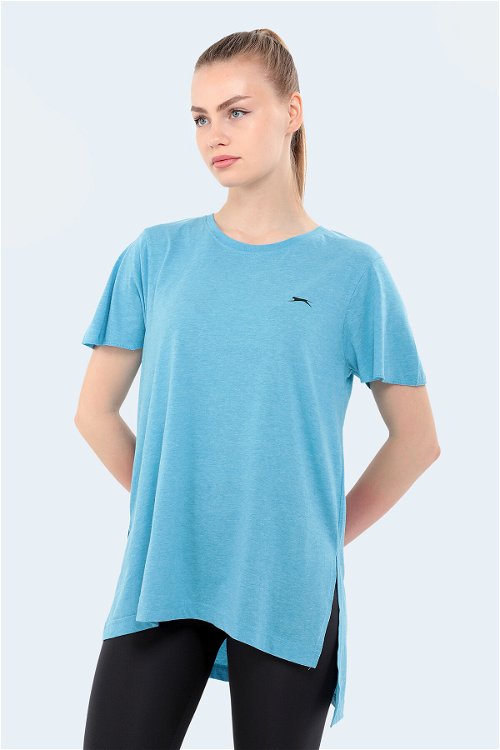 Slazenger MERILYN Kadın Kısa Kol T-Shirt Mavi