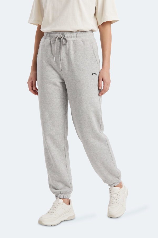 Slazenger MERYA I Kadın Slim Fit Gri Eşofman Altı