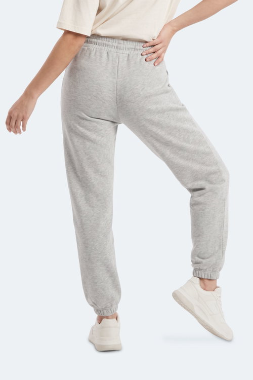 Slazenger MERYA I Kadın Slim Fit Gri Eşofman Altı
