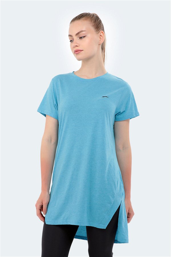 MIDORI Kadın Kısa Kollu T-Shirt Mavi
