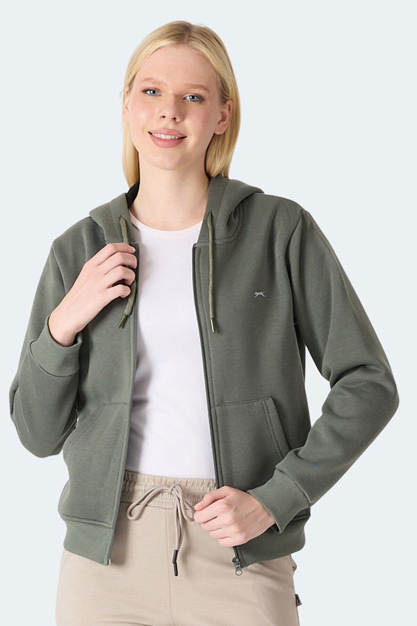 Slazenger MILIO I Kadın Haki Sweatshirt