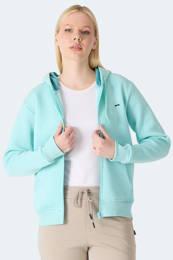 Slazenger MILIO I Kadın Turkuaz Sweatshirt