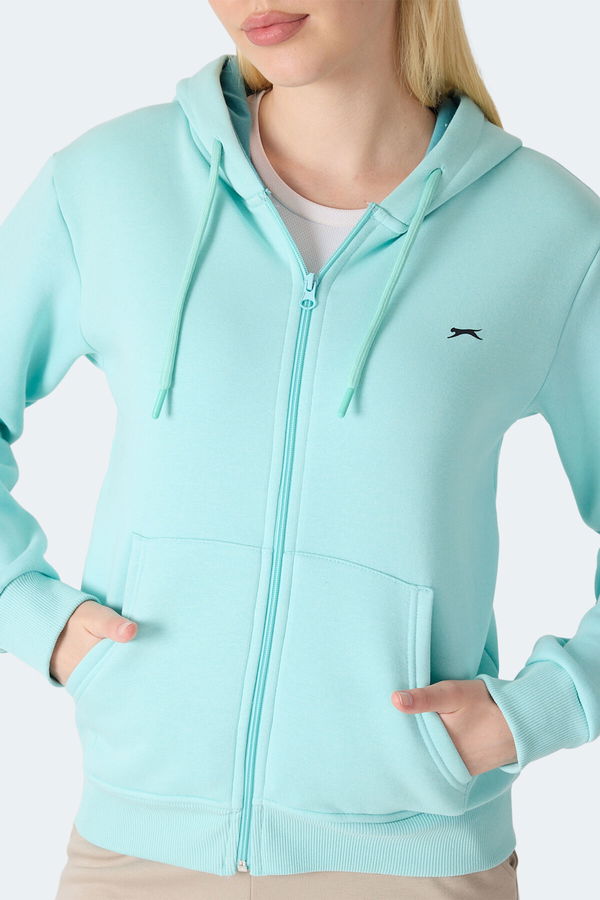 Slazenger MILIO I Kadın Turkuaz Sweatshirt