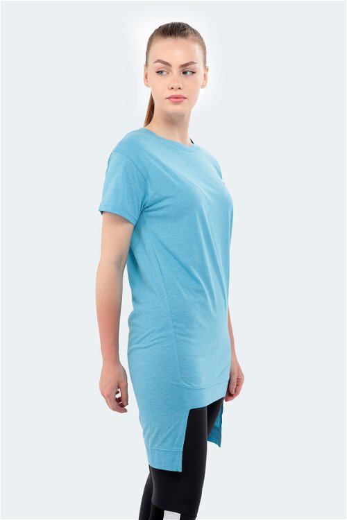 Slazenger MINATO Kadın Kısa Kol T-Shirt Mavi