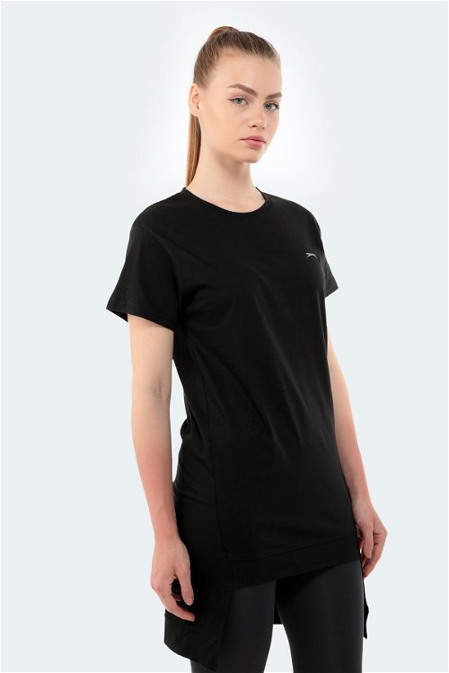 MINATO Kadın Kısa Kollu T-Shirt Siyah