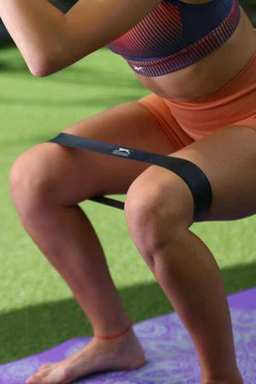 Slazenger Mini Loop Band Heavy Unisex Siyah Pilates Aksesuarları
