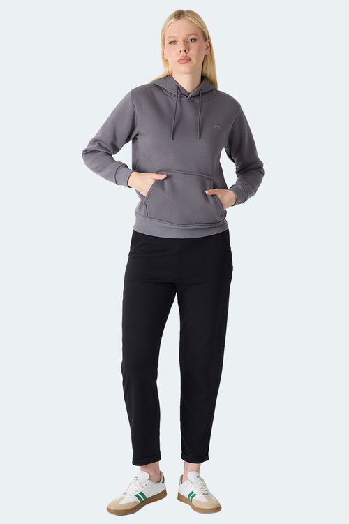 Slazenger MISTY I Kadın Kapüşonlu Gri Sweatshırt Slazenger MISTY I Kadın Kapüşonlu Gri Sweatshırt