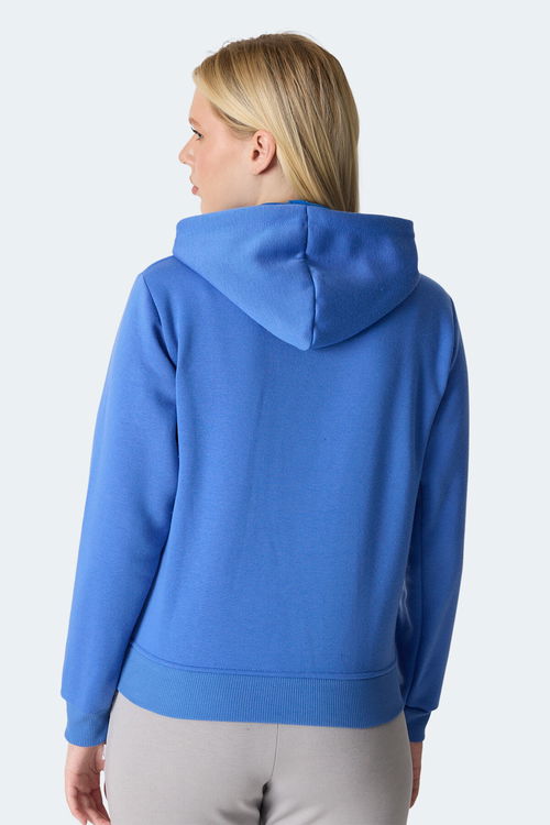 Slazenger MISTY I Kadın Kapüşonlu Indigo Sweatshirt Slazenger MISTY I Kadın Kapüşonlu Indigo Sweatshirt