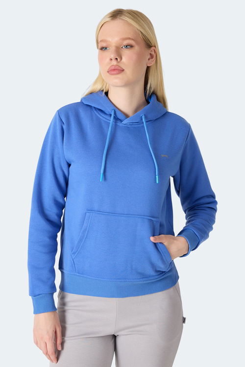 Slazenger MISTY I Kadın Kapüşonlu Indigo Sweatshirt Slazenger MISTY I Kadın Kapüşonlu Indigo Sweatshirt