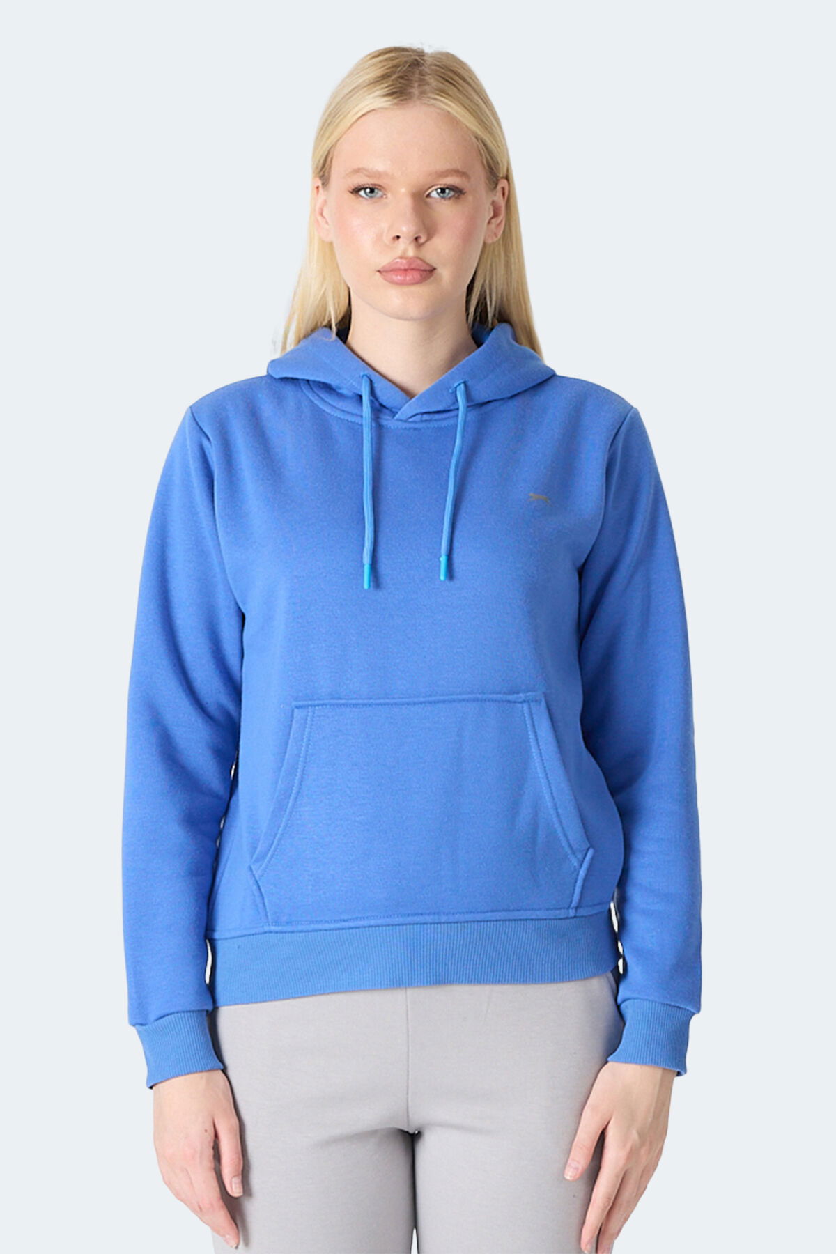 Slazenger MISTY I Kadın Kapüşonlu Indigo Sweatshirt - Thumbnail