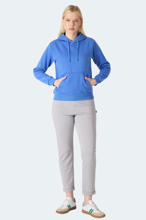 Slazenger MISTY I Kadın Kapüşonlu Indigo Sweatshirt Slazenger MISTY I Kadın Kapüşonlu Indigo Sweatshirt