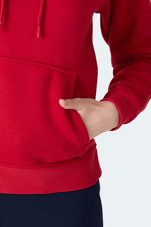 Slazenger MISTY I Kadın Kapüşonlu Kırmızı Sweatshirt Slazenger MISTY I Kadın Kapüşonlu Kırmızı Sweatshirt