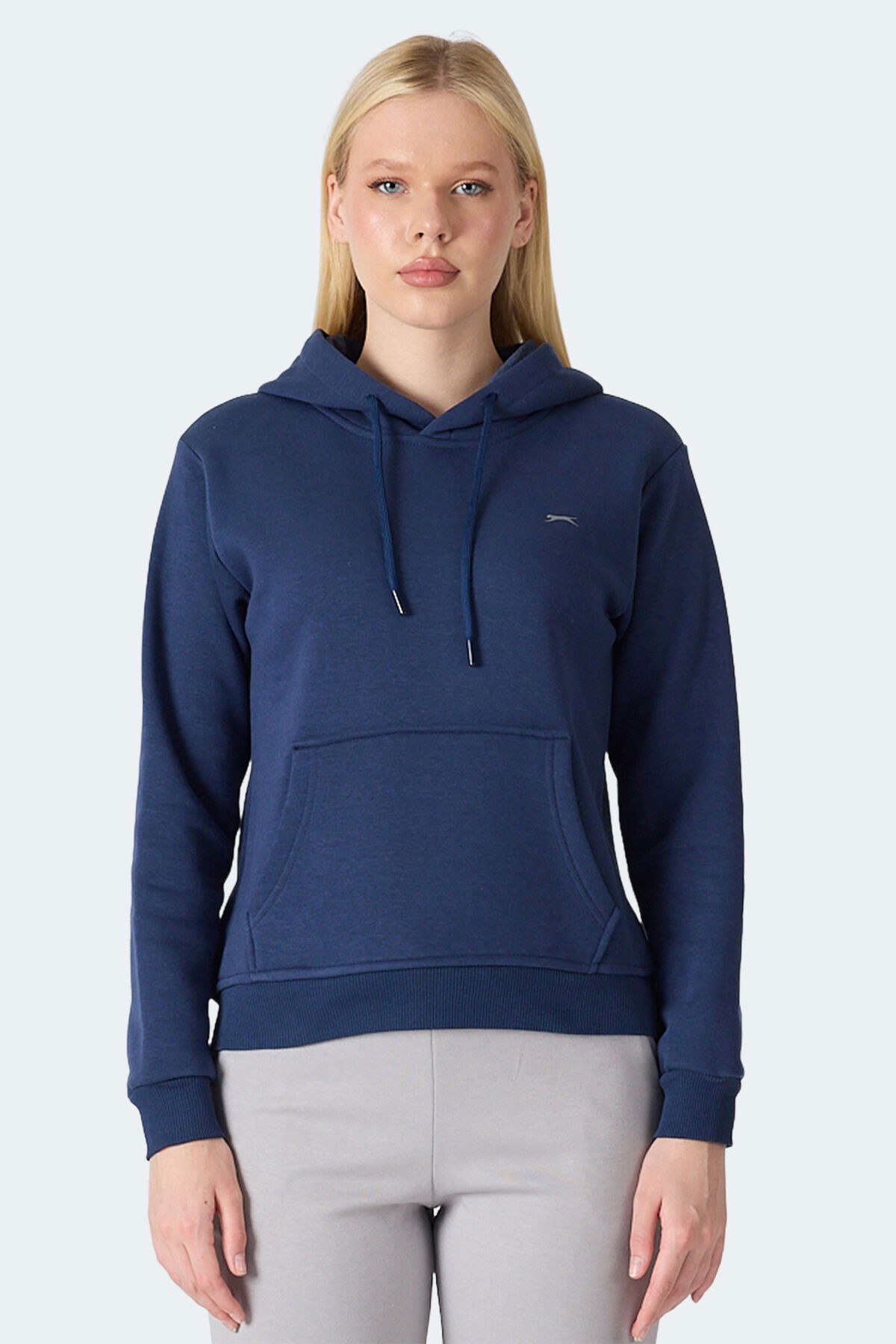 Slazenger MISTY I Kadın Kapüşonlu Lacivert Sweatshırt - Thumbnail