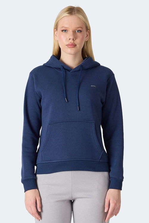 Slazenger MISTY I Kadın Kapüşonlu Lacivert Sweatshırt Slazenger MISTY I Kadın Kapüşonlu Lacivert Sweatshırt