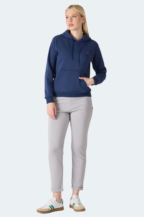 Slazenger MISTY I Kadın Kapüşonlu Lacivert Sweatshırt Slazenger MISTY I Kadın Kapüşonlu Lacivert Sweatshırt