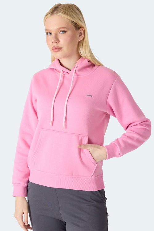 Slazenger MISTY I Kadın Kapüşonlu Pembe Sweatshırt Slazenger MISTY I Kadın Kapüşonlu Pembe Sweatshırt