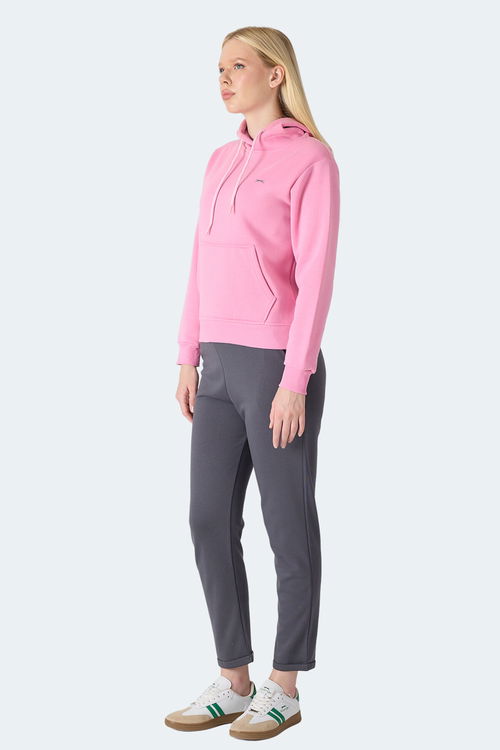 Slazenger MISTY I Kadın Kapüşonlu Pembe Sweatshırt Slazenger MISTY I Kadın Kapüşonlu Pembe Sweatshırt