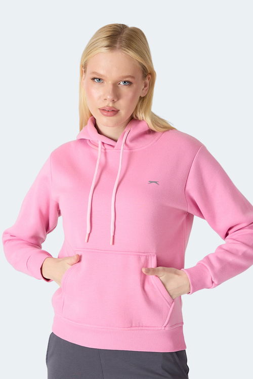 Slazenger MISTY I Kadın Kapüşonlu Pembe Sweatshırt Slazenger MISTY I Kadın Kapüşonlu Pembe Sweatshırt