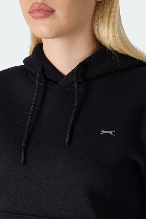 Slazenger MISTY I Kadın Kapüşonlu Siyah Sweatshırt Slazenger MISTY I Kadın Kapüşonlu Siyah Sweatshırt
