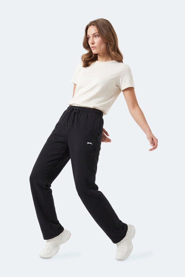 Slazenger MONESA I Kadın Bol Paça Siyah Eşofman Altı