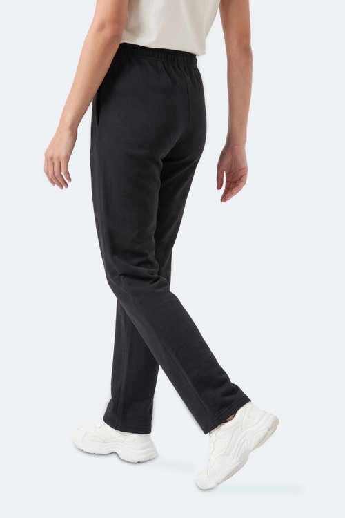 Slazenger MONESA I Kadın Bol Paça Siyah Eşofman Altı