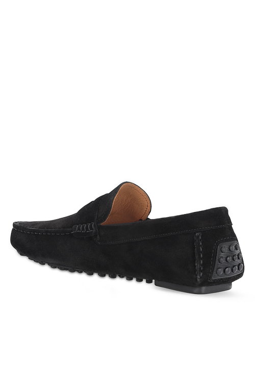 Slazenger MONTANA I Erkek Deri Siyah Süet Comfort