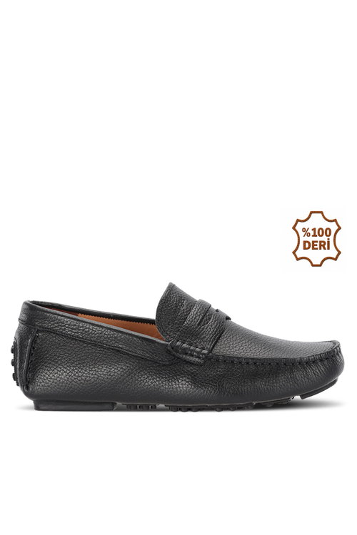 Slazenger MONTANA I Erkek Deri Siyah Comfort