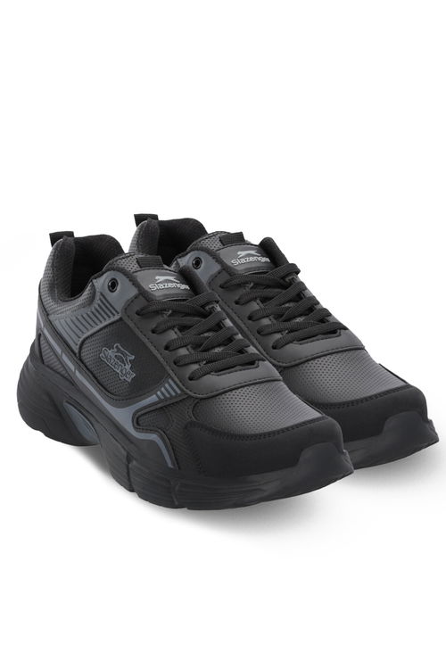 Slazenger MONTERO I Erkek Siyah / Koyu Gri Koşu & Yürüyüş Spor Ayakkabısı