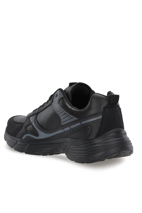 Slazenger MONTERO I Erkek Siyah / Koyu Gri Koşu & Yürüyüş Spor Ayakkabısı